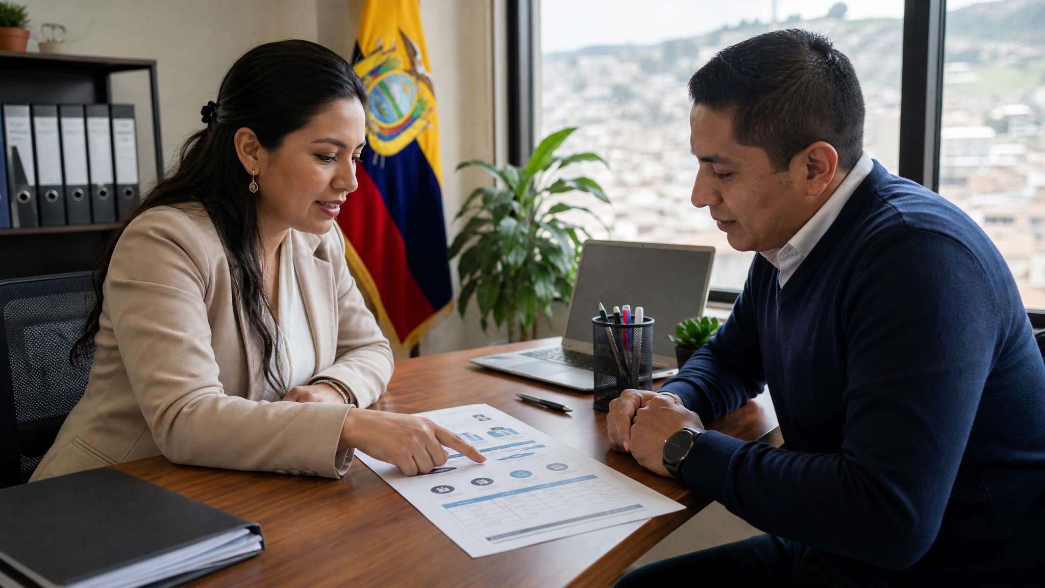 Revisión de contrato laboral entre empleador y trabajador en Ecuador